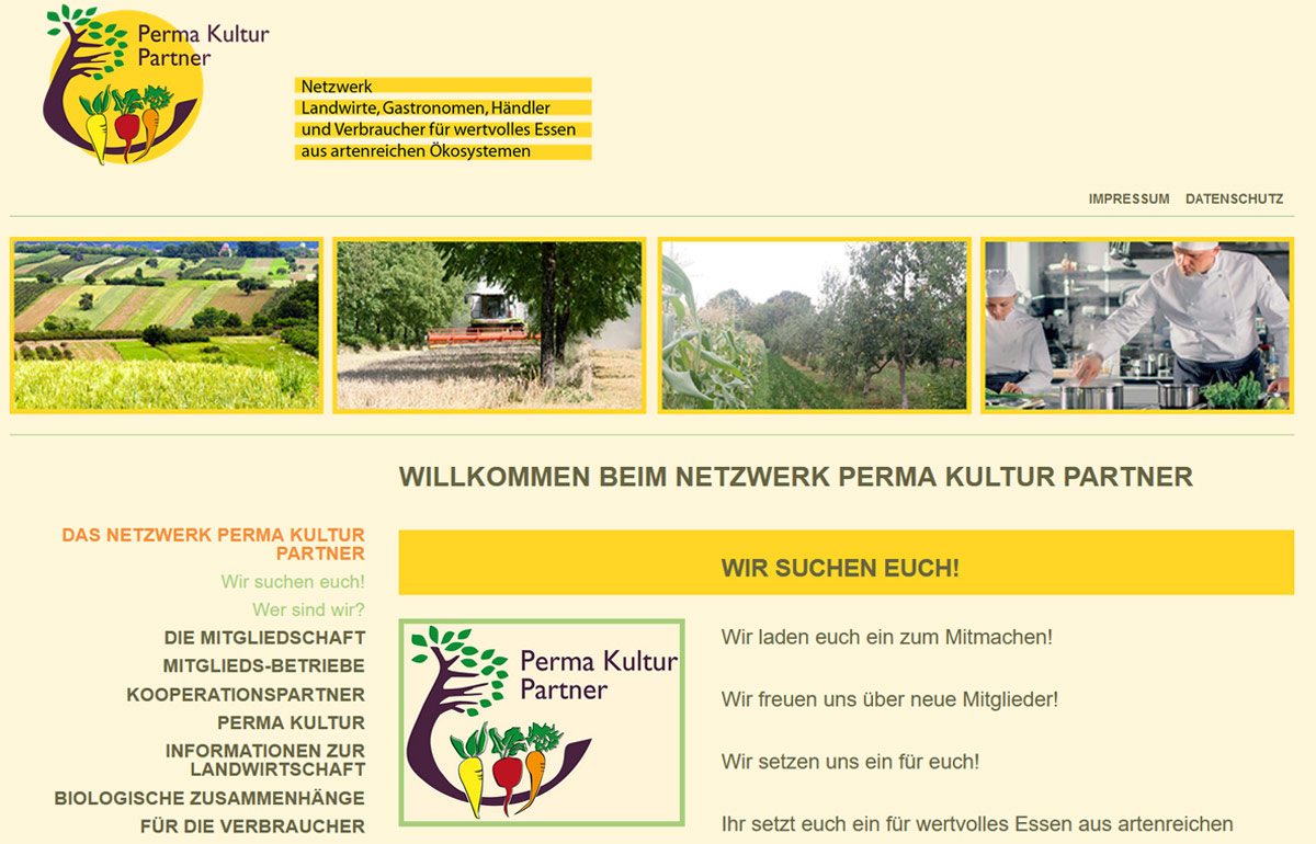 Webdesign Perma Kultur Partner